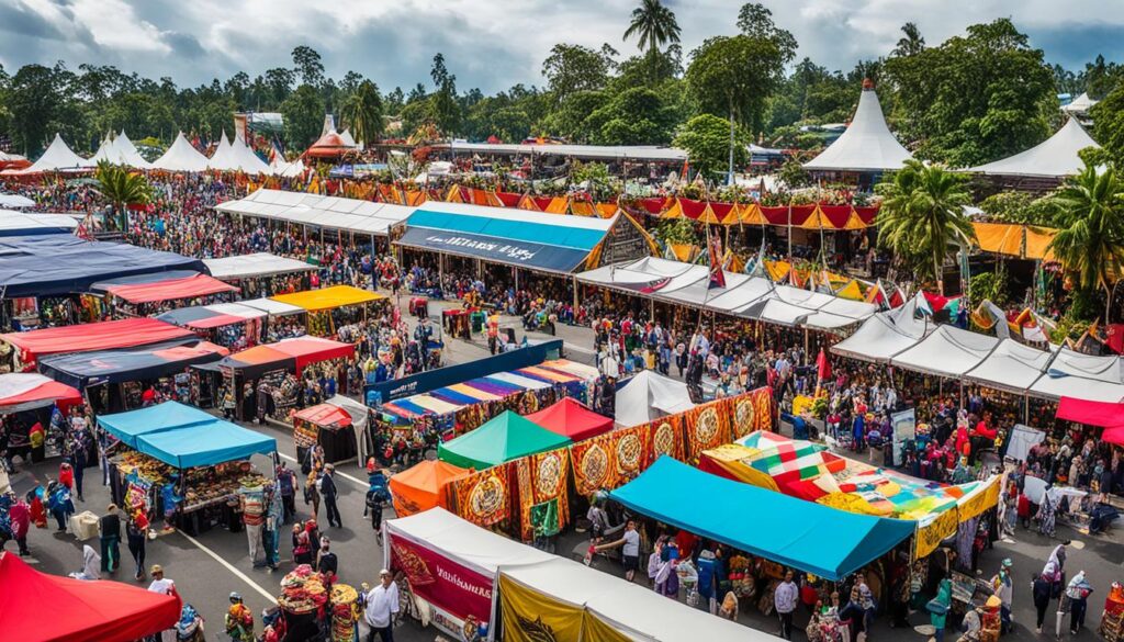 Pameran budaya suku di Indonesia